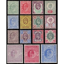Gran Bretaña 106/20 1902-10 Eduardo VII MH Gran Bretaña 106/20 1902-10 Eduardo VII MH