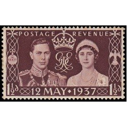 Gran Bretaña 223 1937 Coronación del rey Jorge VI y la reina Elizabeth MH Gran Bretaña 223 1937 Coronación del rey Jorge VI y la reina Elizabeth MH