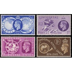 Gran Bretaña 246/49 1949 75 aniv. de la U.P.U. Jorge VI MNH Gran Bretaña 246/49 1949 75 aniv. de la U.P.U. Jorge VI MNH