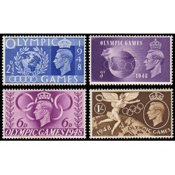 Gran Bretaña 241/44 1948 Juegos olímpicos de Londres MNH Gran Bretaña 241/44 1948 Juegos olímpicos de Londres MNH