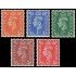 Gran Bretaña 251/55 1951 Jorge VI MNH