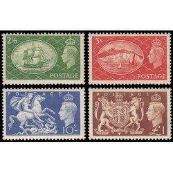 Gran Bretaña 256/59 1951 Rey Jorge VI MNH Gran Bretaña 256/59 1951 Rey Jorge VI MNH