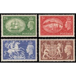 Gran Bretaña 256/59 1951 Rey Jorge VI MNH Gran Bretaña 256/59 1951 Rey Jorge VI MNH