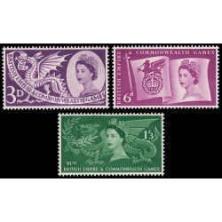 Gran Bretaña 312/14 1958 6 Juegos del Imperio británico i la Commonwealth MNH Gran Bretaña 312/14 1958 6 Juegos del Imperio británico i la Commonwealth MNH