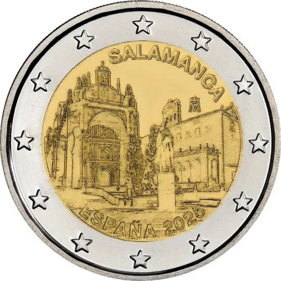 España 2025 2 € euros conmemorativos Ciudad Vieja de Salamanca España 2025 2 € euros conmemorativos Ciudad Vieja de Salamanca