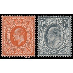 Gran Bretaña 122/23 1909-10 Rey Eduardo VII MH Gran Bretaña 122/23 1909-10 Rey Eduardo VII MH