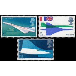 Gran Bretaña 555/57 1969 Avión supersónico Concorde MNH Gran Bretaña 555/57 1969 Avión supersónico Concorde MNH