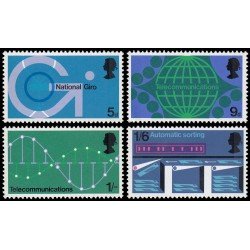 Gran Bretaña 575/78 1969 Tecnología de correos MNH Gran Bretaña 575/78 1969 Tecnología de correos MNH