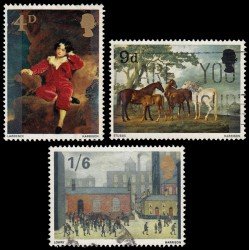 Gran Bretaña 491/93 1967 Pintores británicos Usados Gran Bretaña 491/93 1967 Pintores británicos Usados