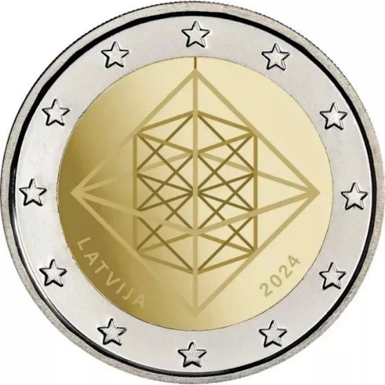 Letonia 2024 2 € euros conmemorativos Puzuris