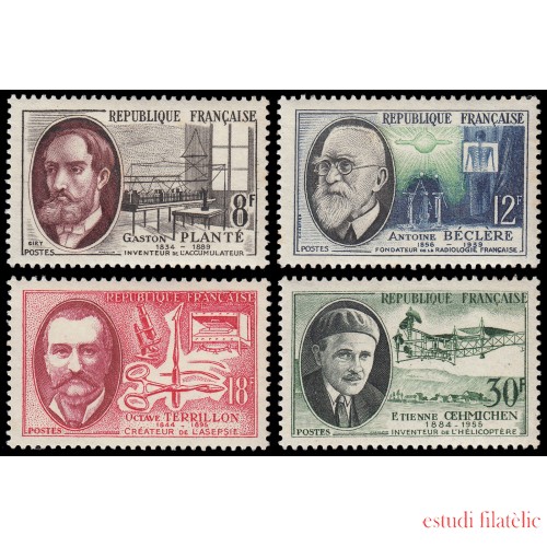 France Francia 1095/98 1957 Científicos e inventores MH