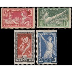 France Francia 183/86 1924 Juegos Olímpicos París MNH France Francia 183/86 1924 Juegos Olímpicos París MNH