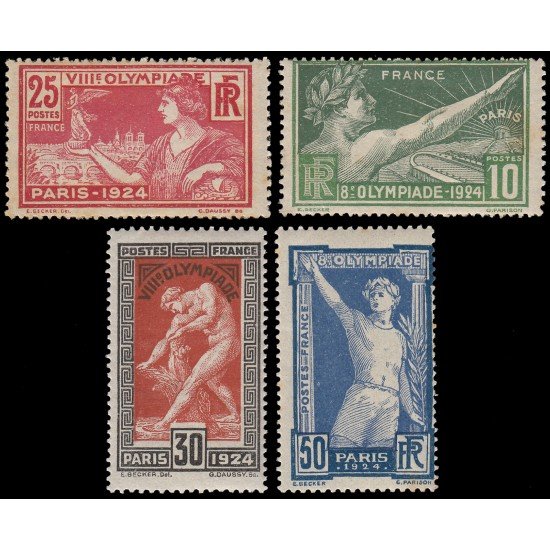 France Francia 183/86 1924 Juegos Olímpicos París MNH France Francia 183/86 1924 Juegos Olímpicos París MNH