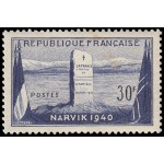 France Francia 922 1952 12 aniv. de la batalla de Narvik (Norvège) MH