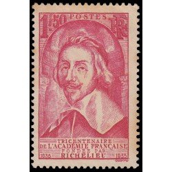 France Francia 305 1935 Centenario de la Academia francesa-Richellieu Sin goma France Francia 305 1935 Centenario de la Academia francesa-Richellieu Sin goma