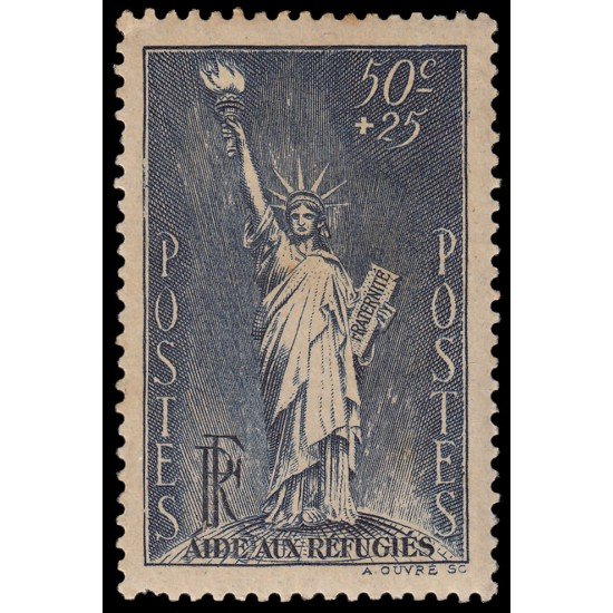 France Francia 352 1937 Pro refugiados políticos MH France Francia 352 1937 Pro refugiados políticos MH