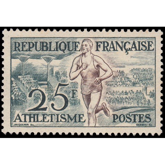 France Francia 961 1953 Juegos Olímpicos de Helsinki (1952) Deportes Atletismo MNH France Francia 961 1953 Juegos Olímpicos de Helsinki (1952) Deportes Atletismo MNH