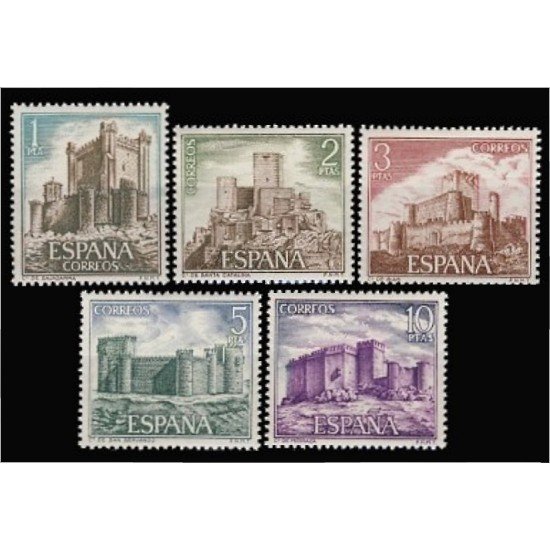 España Spain 2093/97 1972 Castillos de España MNH España Spain 2093/97 1972 Castillos de España MNH