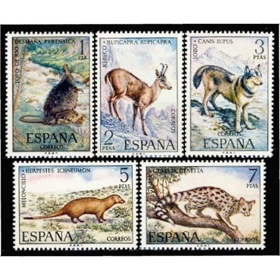 España Spain 2102/06 1972 Fauna Hispánica MNH