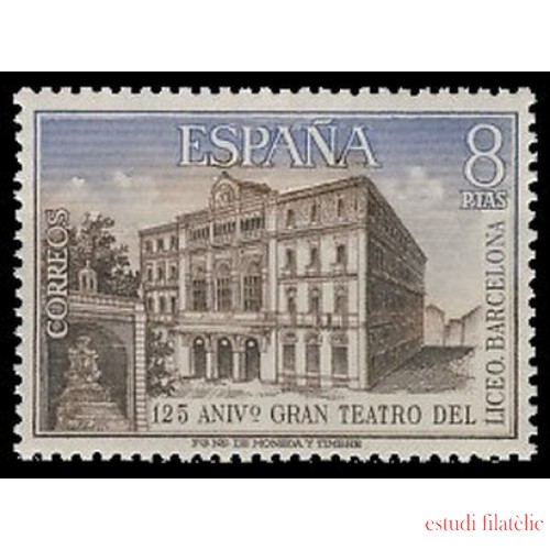 España Spain 2114 1972 125 Aniversario del Gran Teatro del Liceo MNH