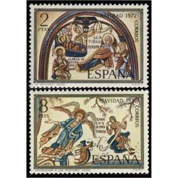 España Spain 2115/16 1972 Navidad MNH España Spain 2115/16 1972 Navidad MNH