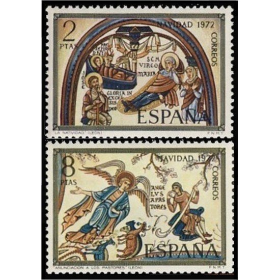 España Spain 2115/16 1972 Navidad MNH España Spain 2115/16 1972 Navidad MNH