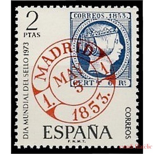 España Spain 2127 1973 Día mundial del Sello MNH