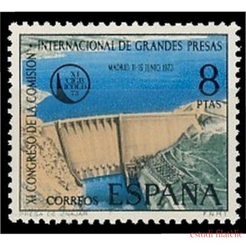 España Spain 2128 1973 XI Congreso de la Comisión Internacional de Grandes Presas MNH