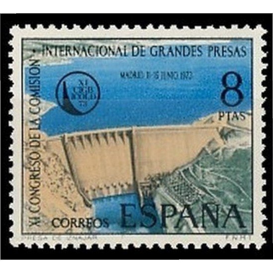 España Spain 2128 1973 XI Congreso de la Comisión Internacional de Grandes Presas MNH España Spain 2128 1973 XI Congreso de la Comisión Internacional de Grandes Presas MNH