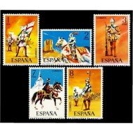España Spain 2139/43 1973 Uniformes militares MNH