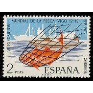 España Spain 2144 1973 VI Exposición Mundial de la Pesca Vigo MNH