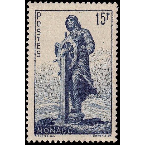 Monaco 351 1951 Inauguración de la estatua a Alberto I MNH Monaco 351 1951 Inauguración de la estatua a Alberto I MNH