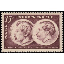 Monaco 352 1951 50 aniv. Academia Goncourt MNH Monaco 352 1951 50 aniv. Academia Goncourt MNH