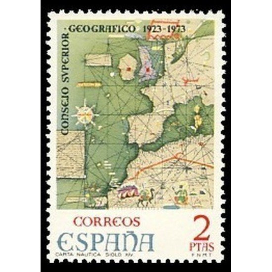 España Spain 2172 1974 L Aniv del Consejo Geográfico MNH España Spain 2172 1974 L Aniv del Consejo Geográfico MNH
