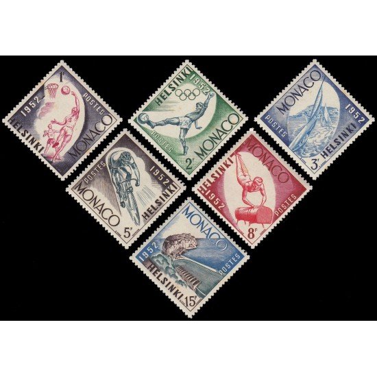 Monaco 386/91 1953 JJOO de Helsinki Disciplinas MNH