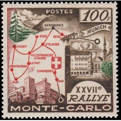 Monaco 491 1958 27 Rally de Monte-Carlo MNH Monaco 491 1958 27 Rally de Monte-Carlo MNH