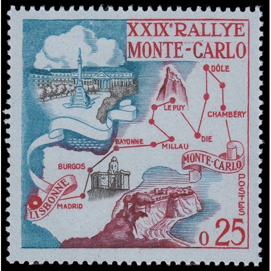TRA1/S Monaco  524 1960  29 Rally de Monte-Carlo MNH