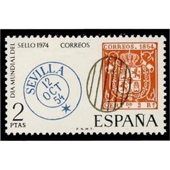España Spain 2179 1974 Día Mundial del Sello MNH