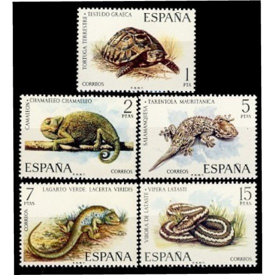 SpainEspaña 2192/96 1974 Fauna Hispánica MNH SpainEspaña 2192/96 1974 Fauna Hispánica MNH