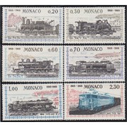 Monaco 752/57 1968 Centenario del enlace ferroviario con Niza MNH