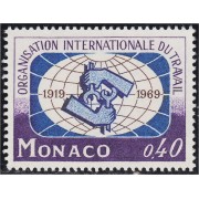 Monaco 806 1969 50º Anivrsario de la OIT MNH