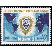 Monaco 808 1969 25º Aniversario de la Joven Cámara de Comercio internacional MNH