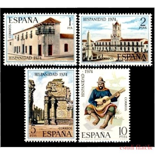 España Spain 2213/16 1974 Hispanidad Argentina MNH