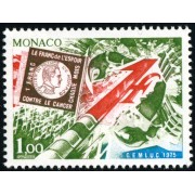 MED/S Monaco  Nº 1014   1975   Lucha contra el cáncer   Lujo