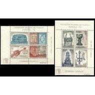 España Spain 2252/53 1975 Exposición mundial de filatelia España 75 Orfebrería Española MNH