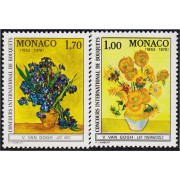 Monaco - 1161/62 - 1978 Concurso inter. de ramos-cuadrosde Van Gogh-Lujo