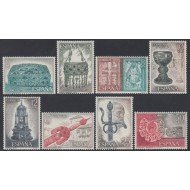 España Spain 2252/53 SH 1975 Exposición Mundial de Filatelia Orfebrería Española Hojitas cortadas MNH