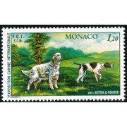 FAU4/S Monaco  Nº 1208  1979  Exp. canina inter.-Monte Carlo/setter y pointer-Lujo