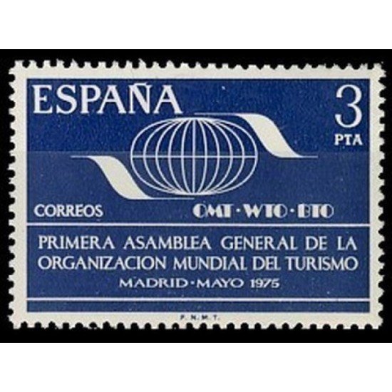 España Spain 2262 1975 Primera Asamblea general de la Organización mundial de Turismo MNH España Spain 2262 1975 Primera Asamblea general de la Organización mundial de Turismo MNH