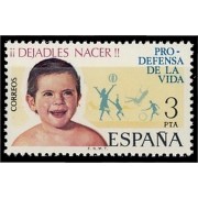 España Spain 2282 1975 Campaña pro defensa de la vida MNH